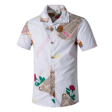 Load image into Gallery viewer, 2020 New Men Street Wear Workout Sets Summer Men&#39;s Board Shorts Surf Shirts Male Print Floral Beach Wear Swimming Shorts 5XL
