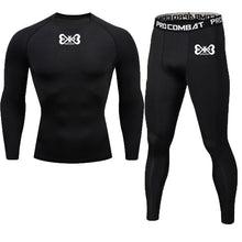 Load image into Gallery viewer, Rexchi 2 pçs/set treino masculino ginásio de fitness compressão esportes terno roupas correndo jogging esporte wear exercício wo
