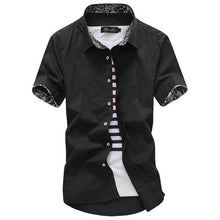 Load image into Gallery viewer, MarKyi 2020 summer short sleeve floral mens dress shirts plus size 5xl slim fit casual social shirt men good quality
