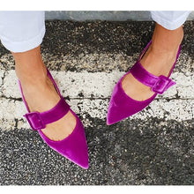 Load image into Gallery viewer, Customized Women Flats Shoes 2020 Spring And Summer Women Pointed Toe Single Shoes Fashion Flat Sandals Plus Size 35-43
