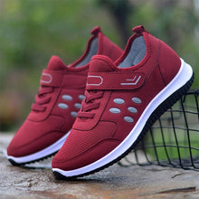 Load image into Gallery viewer, Women Spring Mesh Buckle Vulcanize Shoes Woman Sneakers Slip On Flat Female Solid Fashion Casual Platform Ladies Shoes 2020 New
