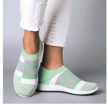 Load image into Gallery viewer, Women Sneaker Shoes Woman Striped Sock Sneakers Spring Slip On Knitted Vulcanized Shoes Causal Flat Zapatillas Mujer Deportiva
