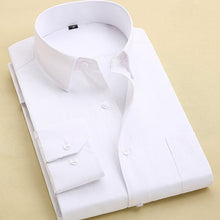 Load image into Gallery viewer, 2020 Men Dress Shirt Long Sleeve Slim Brand Man Shirts Designer High Quality Solid Male Clothing Fit Business Shirts 4XL YN045
