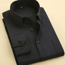 Load image into Gallery viewer, 2020 Men Dress Shirt Long Sleeve Slim Brand Man Shirts Designer High Quality Solid Male Clothing Fit Business Shirts 4XL YN045
