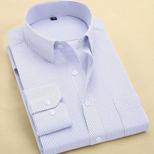 Load image into Gallery viewer, 2020 Men Dress Shirt Long Sleeve Slim Brand Man Shirts Designer High Quality Solid Male Clothing Fit Business Shirts 4XL YN045
