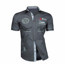 Load image into Gallery viewer, Zogaa 2019 Summer Men Casual Shirts Slim Fit Men's Casual Button Down Shirt Short Sleeve Formal Dress Shirts Men Tops Hot Sale
