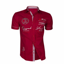 Load image into Gallery viewer, Zogaa 2019 Summer Men Casual Shirts Slim Fit Men's Casual Button Down Shirt Short Sleeve Formal Dress Shirts Men Tops Hot Sale
