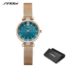 Load image into Gallery viewer, SINOBI Fashion Women Diamonds Wrist Watches Imitation Ceramics Watchband Top Luxury Brand Dress Ladies Geneva Quartz Clock 2019
