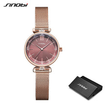 Load image into Gallery viewer, SINOBI Fashion Women Diamonds Wrist Watches Imitation Ceramics Watchband Top Luxury Brand Dress Ladies Geneva Quartz Clock 2019
