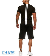Load image into Gallery viewer, Hot Men Set 2019 New Men Summer TrackSuit T Shirt Sport Suit Sets Tops+Pants Set Tennis Wear
