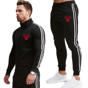 2 Piece Men Hoodies+Pants Sport Suit Jordan Men Clothing Set Gyms Sport wear Tracksuit Fitness Bodybuilding Suit Jogger Men Set