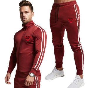 2 Piece Men Hoodies+Pants Sport Suit Jordan Men Clothing Set Gyms Sport wear Tracksuit Fitness Bodybuilding Suit Jogger Men Set