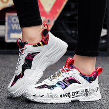 Load image into Gallery viewer, ERNESTNM Sneakers Women Summer Woman Casual Fashion Shoes Graffiti Flats Ladies Vulcanized Shoes White Sneakers Zapatos Mujer
