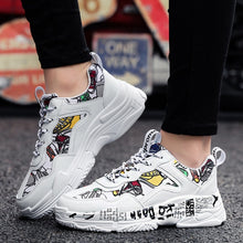 Load image into Gallery viewer, ERNESTNM Sneakers Women Summer Woman Casual Fashion Shoes Graffiti Flats Ladies Vulcanized Shoes White Sneakers Zapatos Mujer
