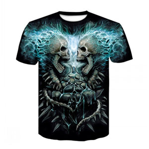 2020 New Cloudstyle Own Design Men's T shirt 3D Gun Warrior Tshirt Print Knife Harajuku Tops Tee Short Sleeve Fitness t-shirt