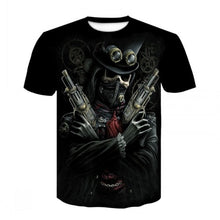 Load image into Gallery viewer, 2020 New Cloudstyle Own Design Men&#39;s T shirt 3D Gun Warrior Tshirt Print Knife Harajuku Tops Tee Short Sleeve Fitness t-shirt
