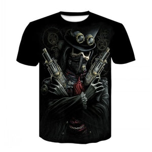 2020 New Cloudstyle Own Design Men's T shirt 3D Gun Warrior Tshirt Print Knife Harajuku Tops Tee Short Sleeve Fitness t-shirt