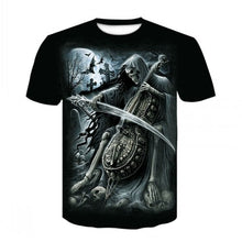 Load image into Gallery viewer, 2020 New Cloudstyle Own Design Men&#39;s T shirt 3D Gun Warrior Tshirt Print Knife Harajuku Tops Tee Short Sleeve Fitness t-shirt
