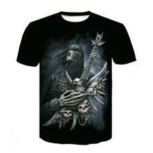 Load image into Gallery viewer, 2020 New Cloudstyle Own Design Men&#39;s T shirt 3D Gun Warrior Tshirt Print Knife Harajuku Tops Tee Short Sleeve Fitness t-shirt
