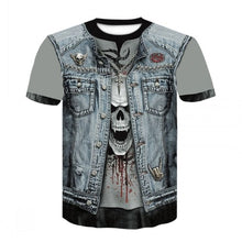 Load image into Gallery viewer, 2020 New Cloudstyle Own Design Men&#39;s T shirt 3D Gun Warrior Tshirt Print Knife Harajuku Tops Tee Short Sleeve Fitness t-shirt

