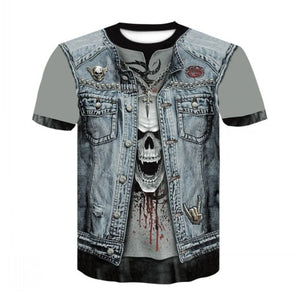 2020 New Cloudstyle Own Design Men's T shirt 3D Gun Warrior Tshirt Print Knife Harajuku Tops Tee Short Sleeve Fitness t-shirt