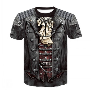 2020 New Cloudstyle Own Design Men's T shirt 3D Gun Warrior Tshirt Print Knife Harajuku Tops Tee Short Sleeve Fitness t-shirt
