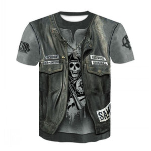 2020 New Cloudstyle Own Design Men's T shirt 3D Gun Warrior Tshirt Print Knife Harajuku Tops Tee Short Sleeve Fitness t-shirt
