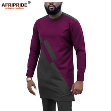 Load image into Gallery viewer, 2019 Dashiki Men Tracksuit 2 Piece African Shirts and Ankara Pants Suits Plus Size Outwear Clothes Wear AFRIPRIDE A1916057
