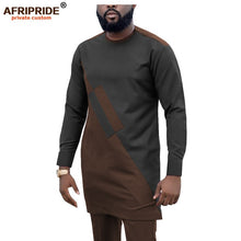 Load image into Gallery viewer, 2019 Dashiki Men Tracksuit 2 Piece African Shirts and Ankara Pants Suits Plus Size Outwear Clothes Wear AFRIPRIDE A1916057
