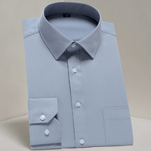 Load image into Gallery viewer, Men's Casual Long Sleeve Standard-fit Dress Shirts Formal Business Button Up Twill Simple Basic Design Work Office Tops Shirt

