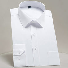 Load image into Gallery viewer, Men's Casual Long Sleeve Standard-fit Dress Shirts Formal Business Button Up Twill Simple Basic Design Work Office Tops Shirt
