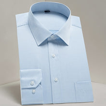 Load image into Gallery viewer, Men's Casual Long Sleeve Standard-fit Dress Shirts Formal Business Button Up Twill Simple Basic Design Work Office Tops Shirt
