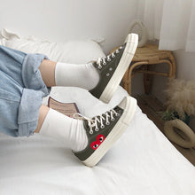 Load image into Gallery viewer, DIWEINI  male PLAY Black CDG 1970s All cool star High/Low top Unisex Skateboarding Shoes sapato feminino zapatos de mujer
