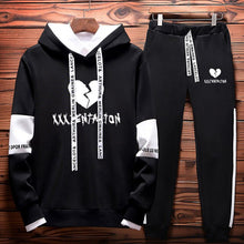 Load image into Gallery viewer, XXXTentacion Sport Suit Running Men Clothing Set Sport Wear Tracksuit Fitness Bodybuilding Men Hoodies + Pants Jogger Men Set
