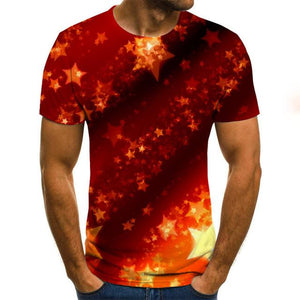 2020 New Male 3d Tshirts Print T Cartoon Shirts Men Summer water drop Tops Men Tees Casual Streetwear 6XL
