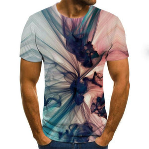 2020 New Male 3d Tshirts Print T Cartoon Shirts Men Summer water drop Tops Men Tees Casual Streetwear 6XL