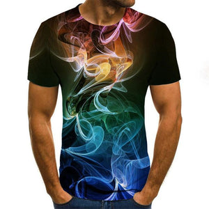 2020 New Male 3d Tshirts Print T Cartoon Shirts Men Summer water drop Tops Men Tees Casual Streetwear 6XL