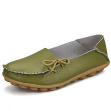 Load image into Gallery viewer, Flats Shoes Women Genuine Leather Shoes Moccasins Mother Loafers Soft Driving Ballet Footwear
