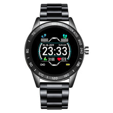 Load image into Gallery viewer, LIGE nouvelle montre intelligente hommes podomètre fréquence cardiaque tensiomètre étanche en acier ceinture Smartwatch Sport multifonction Mode
