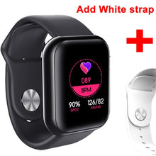 Load image into Gallery viewer, 2020 homens mulheres relógio inteligente à prova dwaterproof água pressão arterial smartwatch monitor de freqüência cardíaca sono rastreador relógio para android ios
