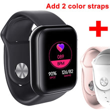 Load image into Gallery viewer, 2020 homens mulheres relógio inteligente à prova dwaterproof água pressão arterial smartwatch monitor de freqüência cardíaca sono rastreador relógio para android ios
