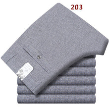 Load image into Gallery viewer, Spring summer Suit Pants For Men Loose Men Dress Pants Classic Straight Formal Mens Business Thin Linen Trousers Size 30-42

