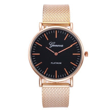 Load image into Gallery viewer, Fashion Casual watches Womens Men Classic Quartz Stainless Steel Wrist Watch Bracelet Watches Black White Dial Case 2019
