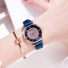 Load image into Gallery viewer, Women Watches 2019 Luxury Diamond Rose Gold Ladies Wrist Watches Magnetic Women Bracelet Watch For Female Clock Relogio Feminino
