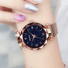 Load image into Gallery viewer, Luxury Women Watches Magnetic Starry Sky Female Clock Quartz Wristwatch Fashion Ladies Wrist Watch reloj mujer relogio feminino
