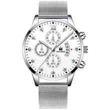 Load image into Gallery viewer, 2020 Wrist Watch For Men Fashion Business Diamond Watches Mesh Band Quartz Clock Relogio Masculino Military Sport Wristwatch
