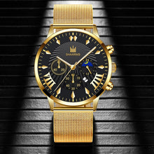 Load image into Gallery viewer, Luxury Brand Watch Men Stainless Steel Diamond Men's Quartz Watch Clock Analog Display Wrist Watches (Small Dial No Work B3683
