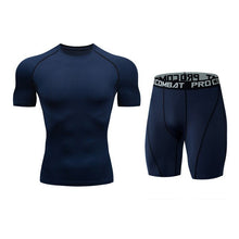 Load image into Gallery viewer, 2020 New Mens Gyms Wear Fitness Training Shorts Men Dry Fit Running Compression Tight Sport Short Pants+T-Shirts Men&#39;s Sets
