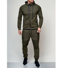 Load image into Gallery viewer, Men Casual Tracksuit Sport 2PCS Set Jacket+Pants Sport Jogging Athletic Trainer Solid Cotton Suit Runing Wear Gym Wear
