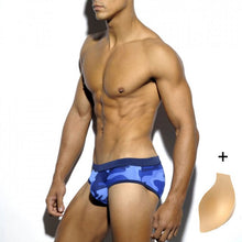 Load image into Gallery viewer, Men's Swim Briefs Low Waist Swimming Short Trunk Sport Beach Pants Swimwear Male Sexy Suilt Surfing Sports Big Man Plus Size
